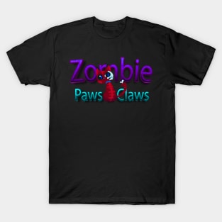 Paws Claws cat Zombie  Paws & Claws: Halloween animal Prints with Pets T-Shirt
